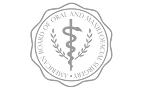 Harmony Oral and Facial Surgery logo with medical caduceus symbol in circular seal design
